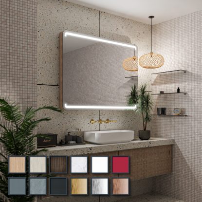 Spegel med LED Rundad Milan PREMIUM