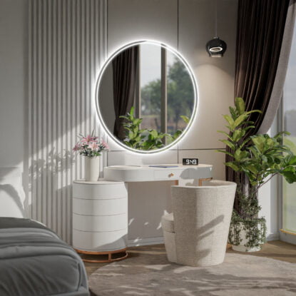 Rund spegel med LED - Venezia